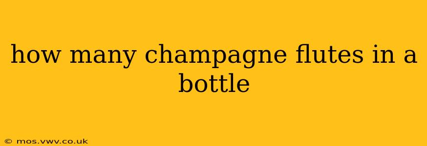 how many champagne flutes in a bottle