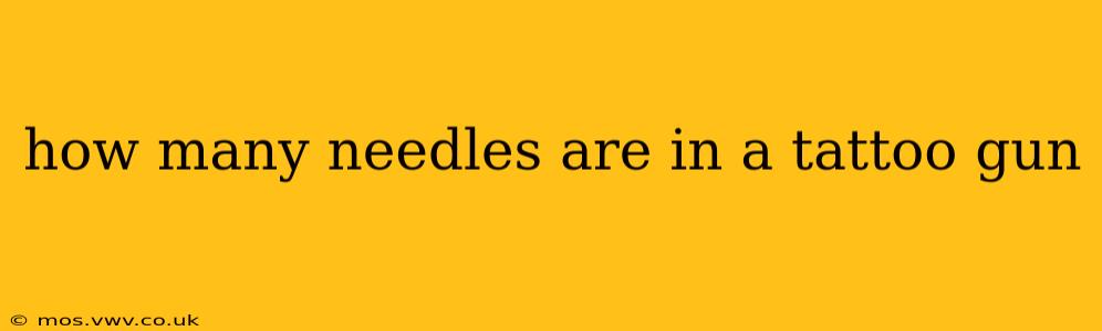 how many needles are in a tattoo gun