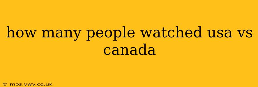 how many people watched usa vs canada