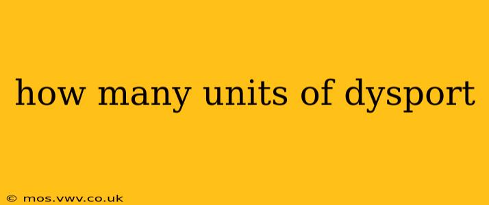 how many units of dysport