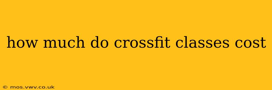 how much do crossfit classes cost