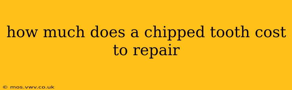 how much does a chipped tooth cost to repair