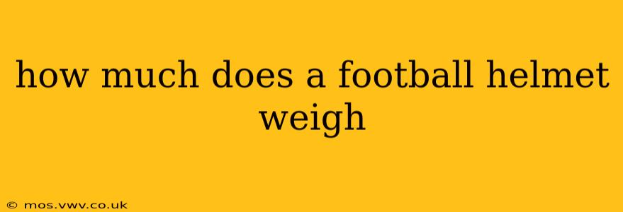 how much does a football helmet weigh
