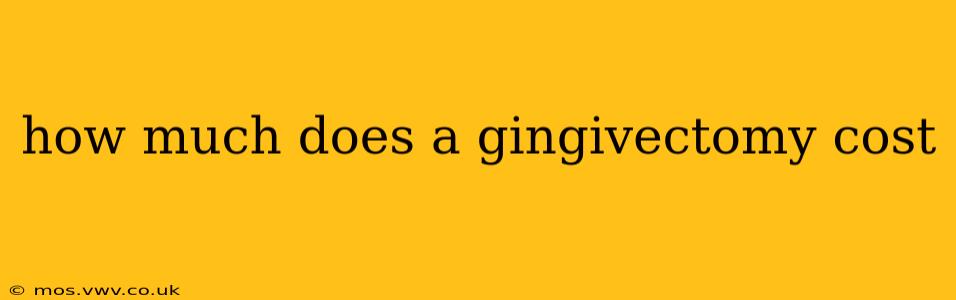 how much does a gingivectomy cost
