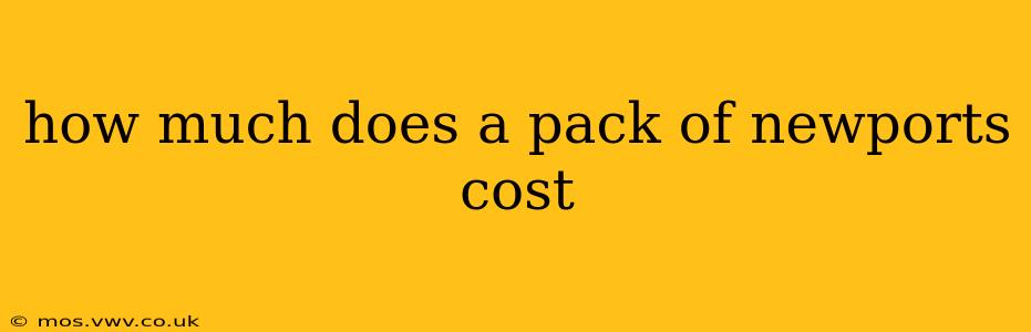 how much does a pack of newports cost
