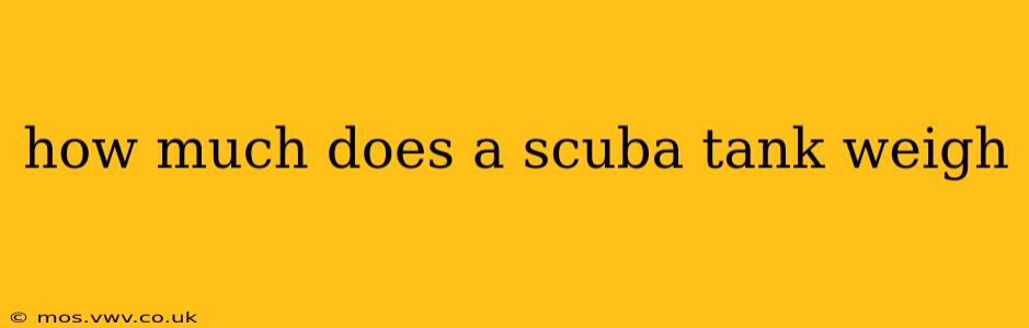 how much does a scuba tank weigh
