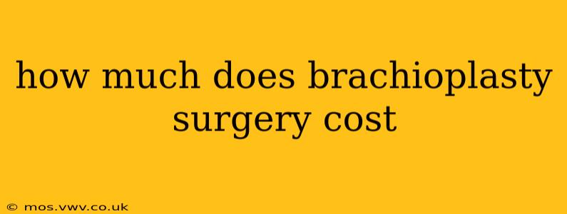 how much does brachioplasty surgery cost