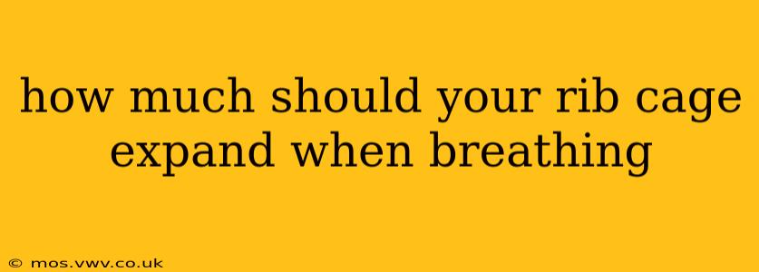 how much should your rib cage expand when breathing