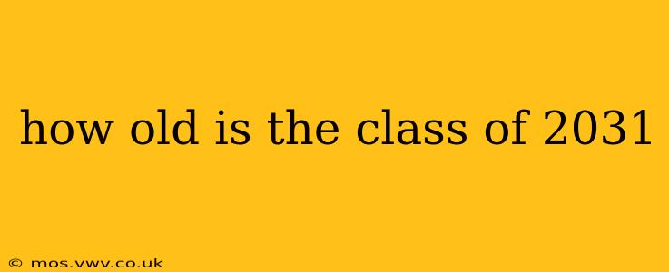 how old is the class of 2031