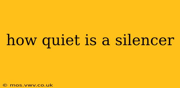 how quiet is a silencer