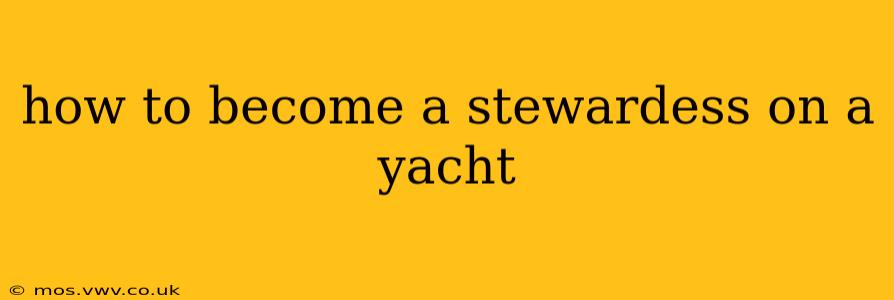how to become a stewardess on a yacht