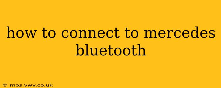 how to connect to mercedes bluetooth