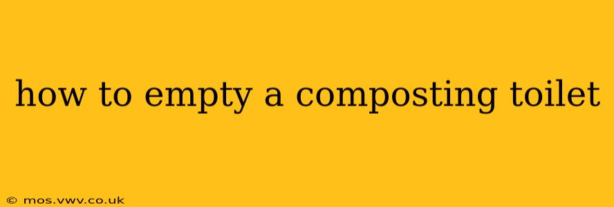 how to empty a composting toilet