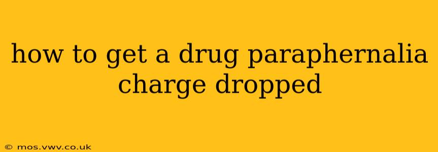 how to get a drug paraphernalia charge dropped
