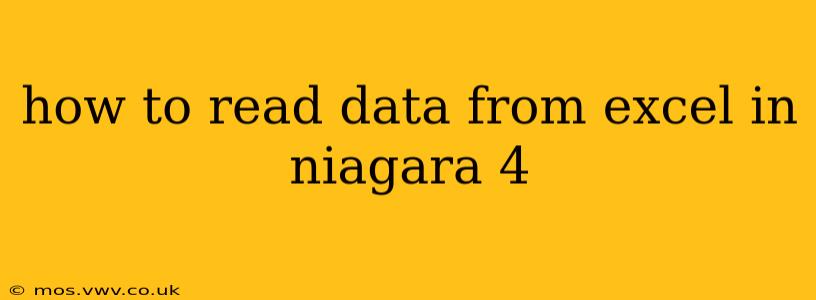 how to read data from excel in niagara 4
