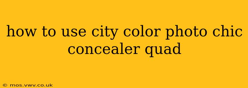 how to use city color photo chic concealer quad