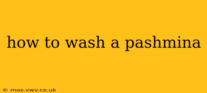 how to wash a pashmina