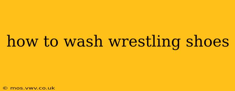 how to wash wrestling shoes
