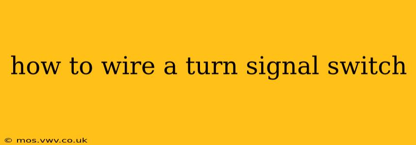 how to wire a turn signal switch