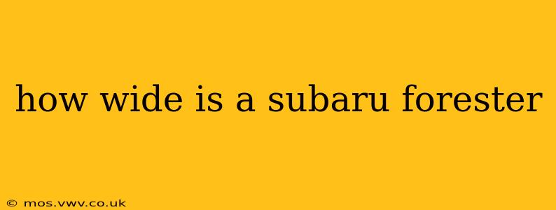 how wide is a subaru forester
