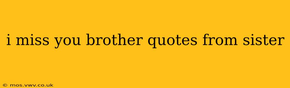i miss you brother quotes from sister