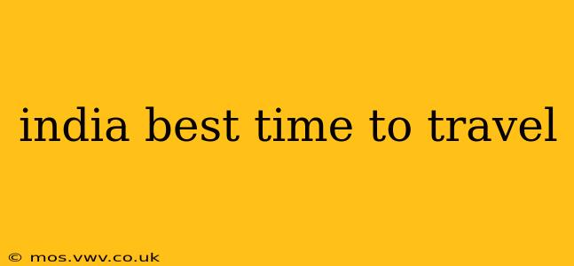 india best time to travel