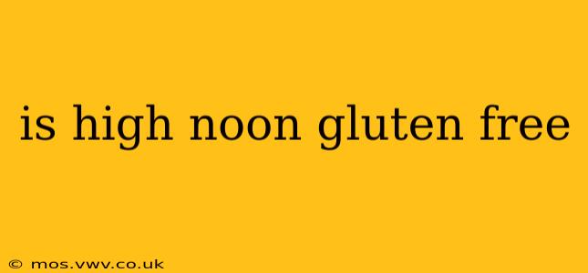 is high noon gluten free