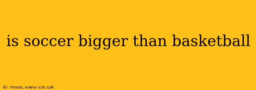 is soccer bigger than basketball