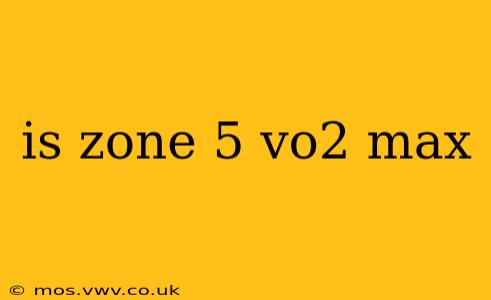 is zone 5 vo2 max