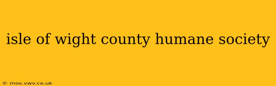 isle of wight county humane society