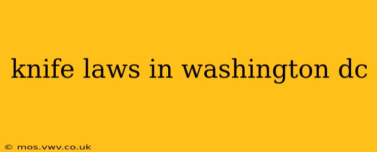 knife laws in washington dc