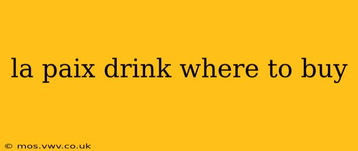 la paix drink where to buy