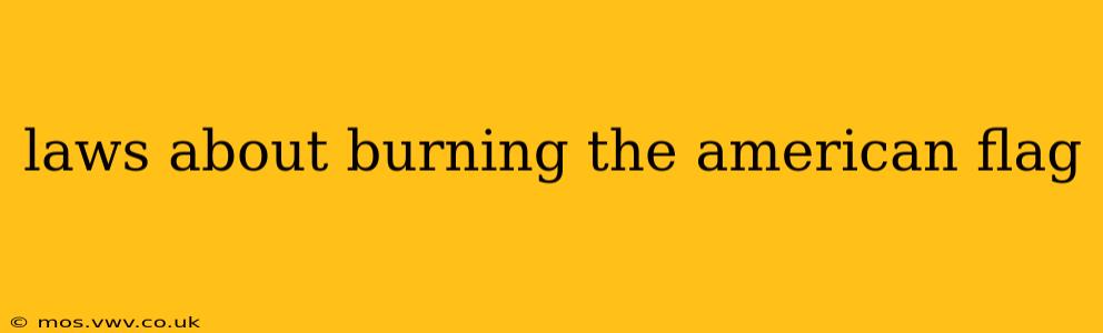 laws about burning the american flag