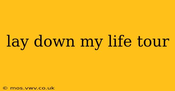 lay down my life tour