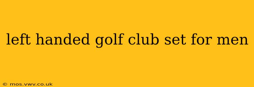 left handed golf club set for men