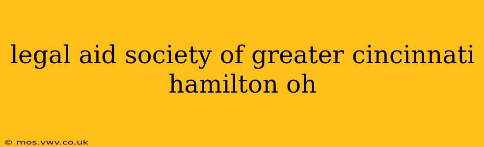 legal aid society of greater cincinnati hamilton oh