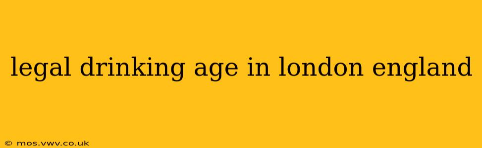 legal drinking age in london england
