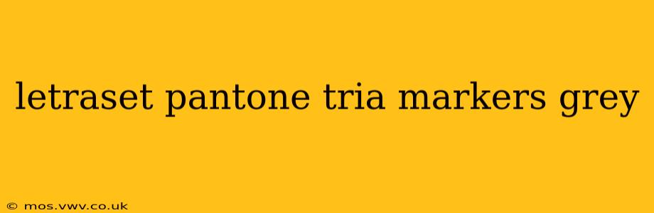 letraset pantone tria markers grey