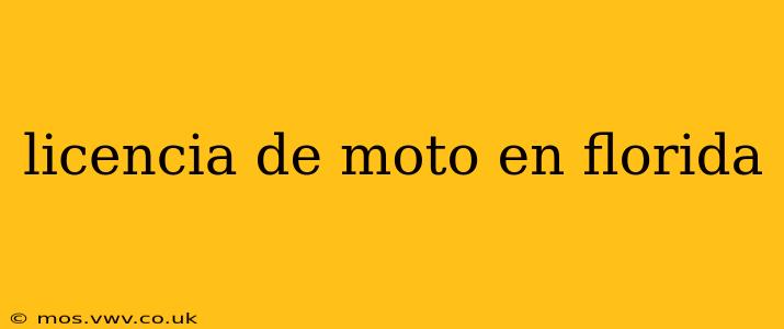 licencia de moto en florida