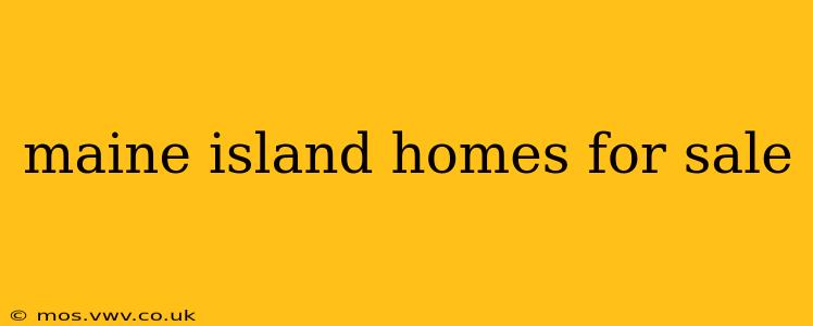 maine island homes for sale