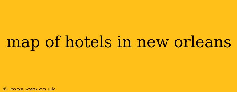 map of hotels in new orleans