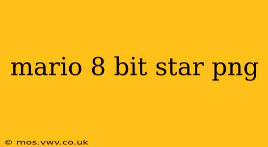 mario 8 bit star png