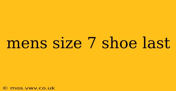 mens size 7 shoe last