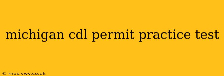 michigan cdl permit practice test