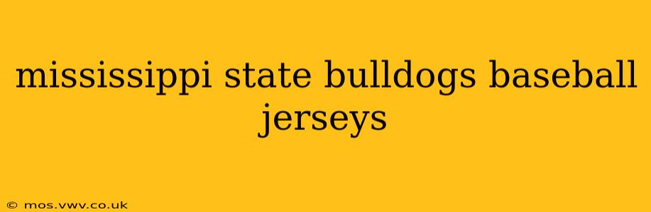 mississippi state bulldogs baseball jerseys
