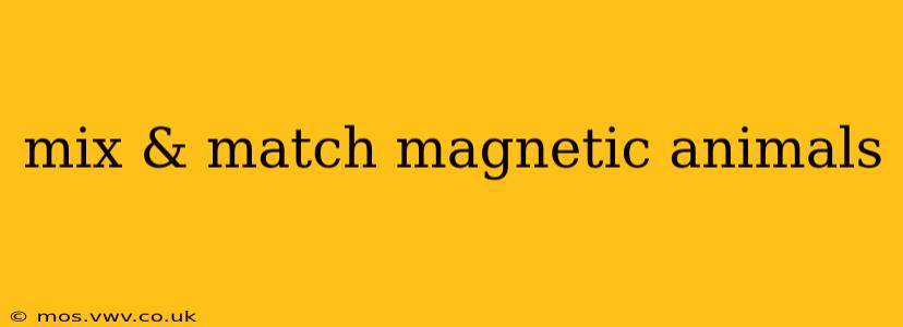mix & match magnetic animals