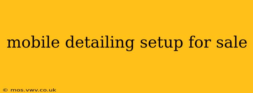 mobile detailing setup for sale