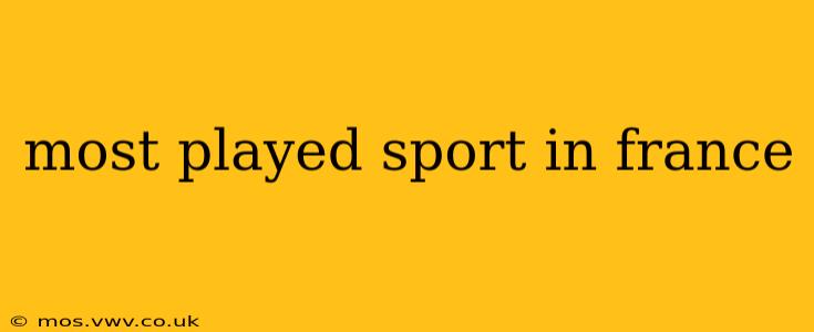 most played sport in france