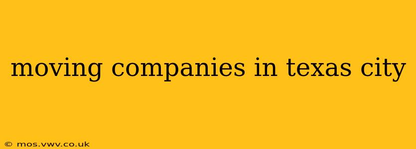 moving companies in texas city