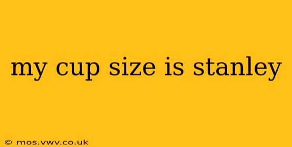 my cup size is stanley